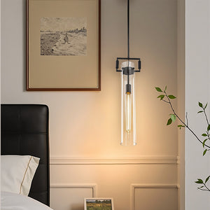 Aisha Glass Cylinder Pendant