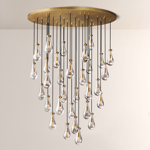 Raindrop Round Chandelier 60"