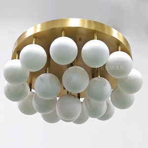 Alabaster Semi Flush Mount