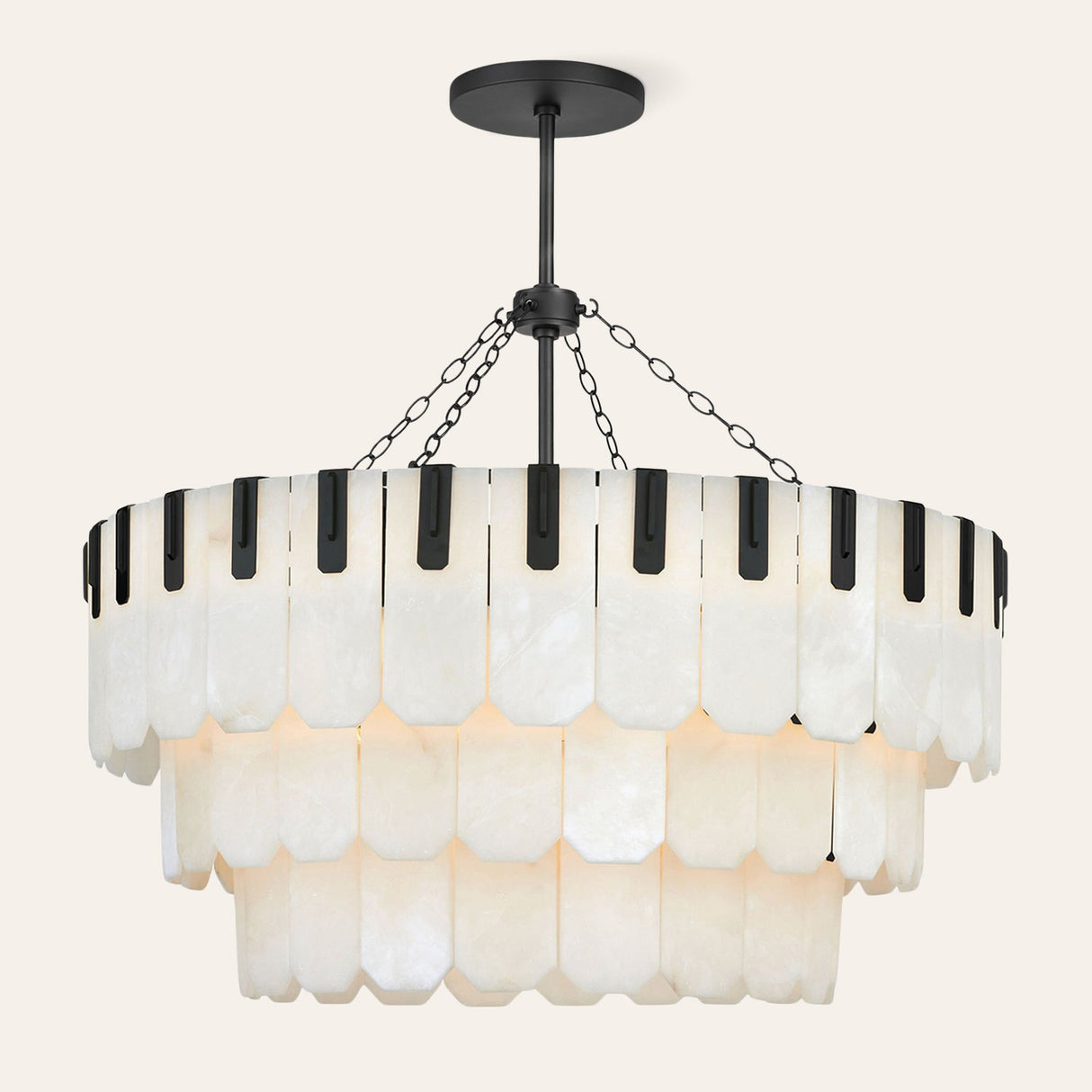 Nadia Alabaster Chandelier 30" 41"