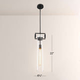 Aisha Glass Cylinder Pendant