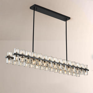 Tara Led Rectangular Chandelier 54"