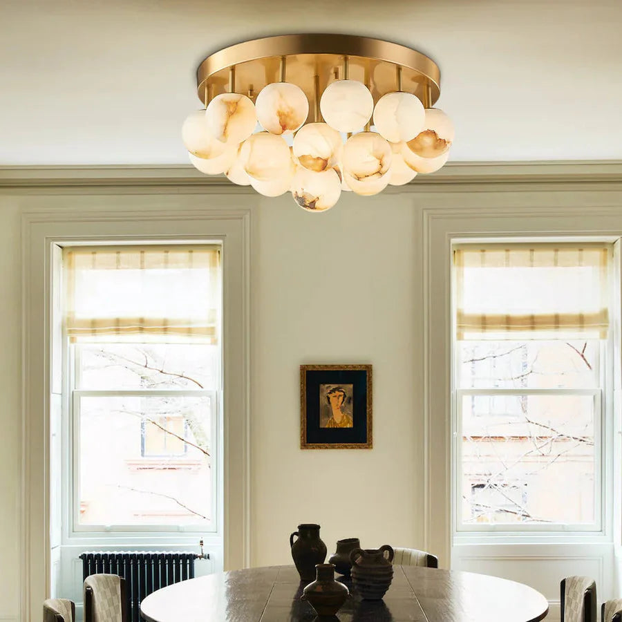 Alabaster Semi Flush Mount