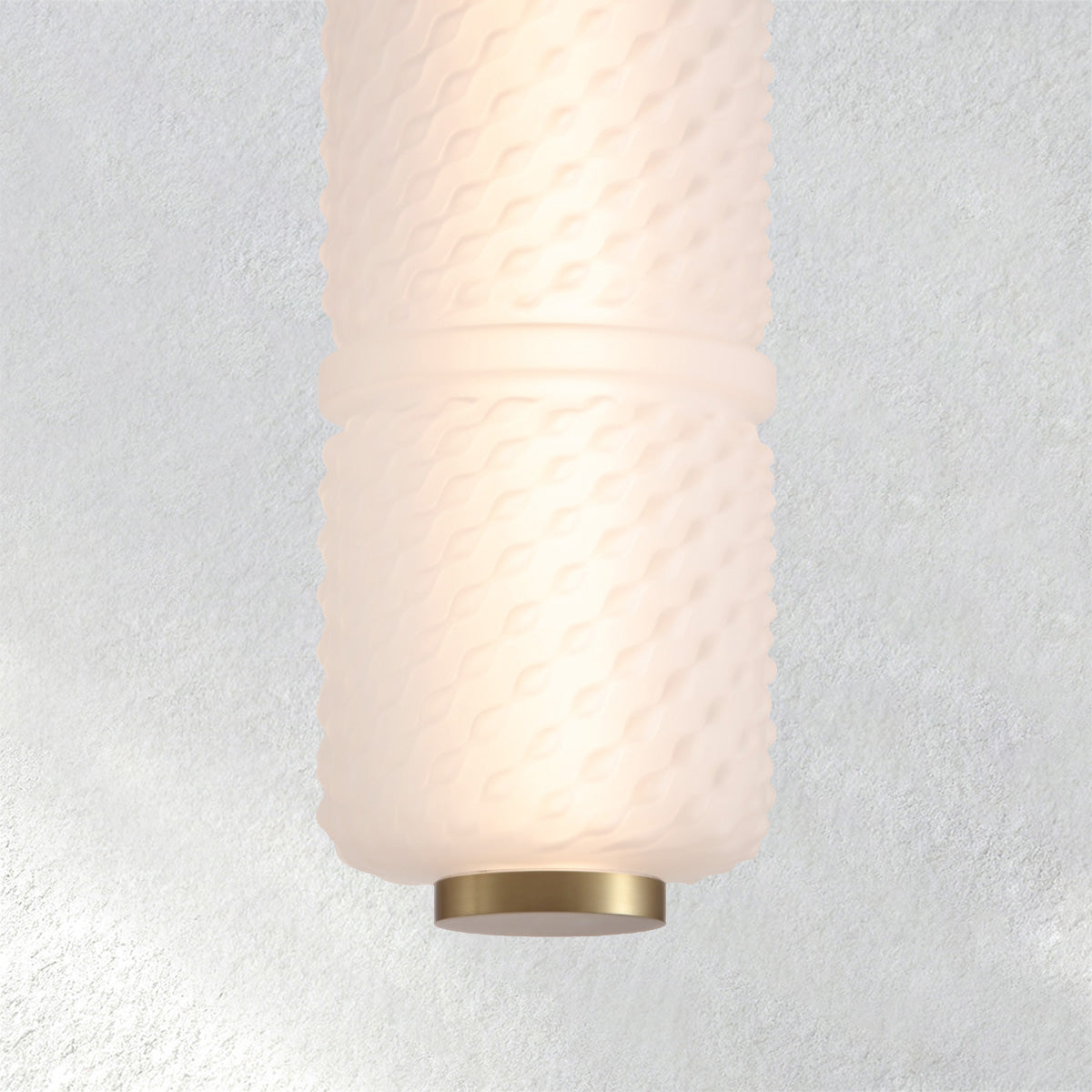 Halo Axis Textured Glass Pendant