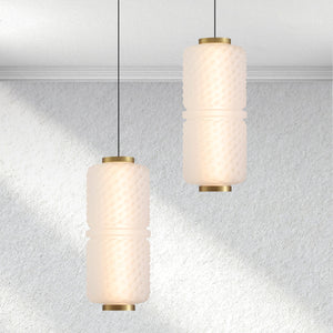 Halo Axis Textured Glass Pendant
