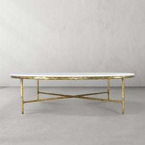 Thaddeus Marble Round Coffee Table 55"D