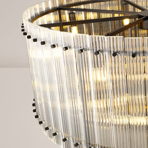 Fiona Two-Tier Round Chandelier 37"