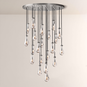 Raindrop Round Chandelier 47"