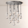 Raindrop Round Chandelier 36"