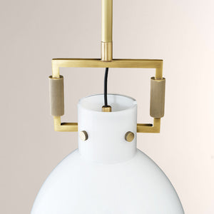 Aidas Milk Glass Cloche Pendant