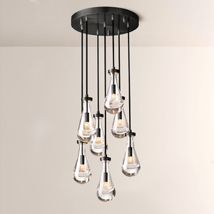 Raindrop Round Chandelier 18"