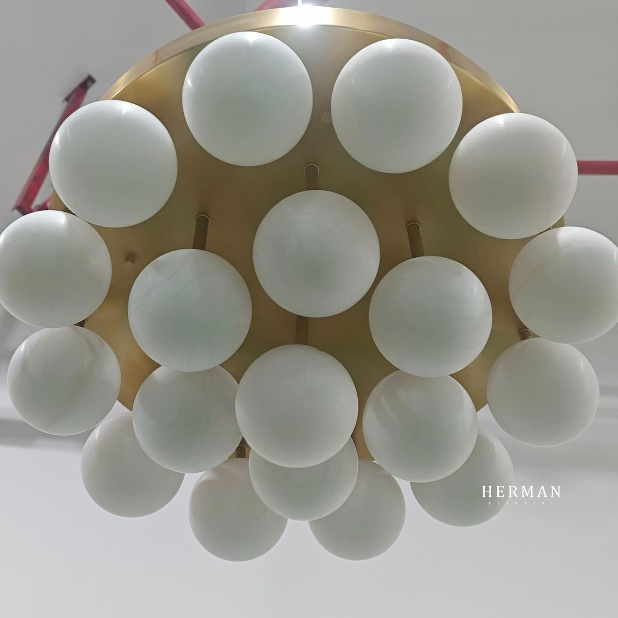 Alabaster Semi Flush Mount