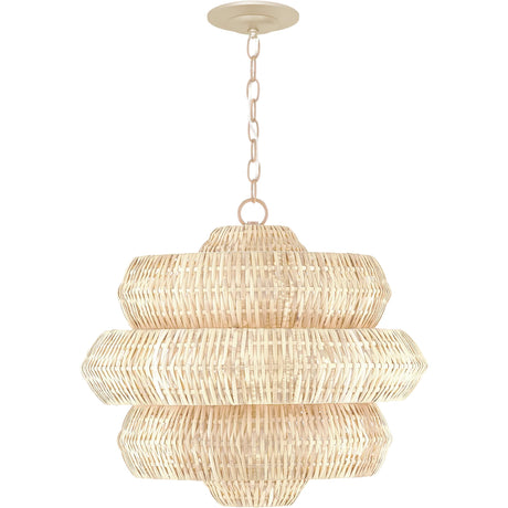 Antibes 3-Tiered Rattan Chandelier