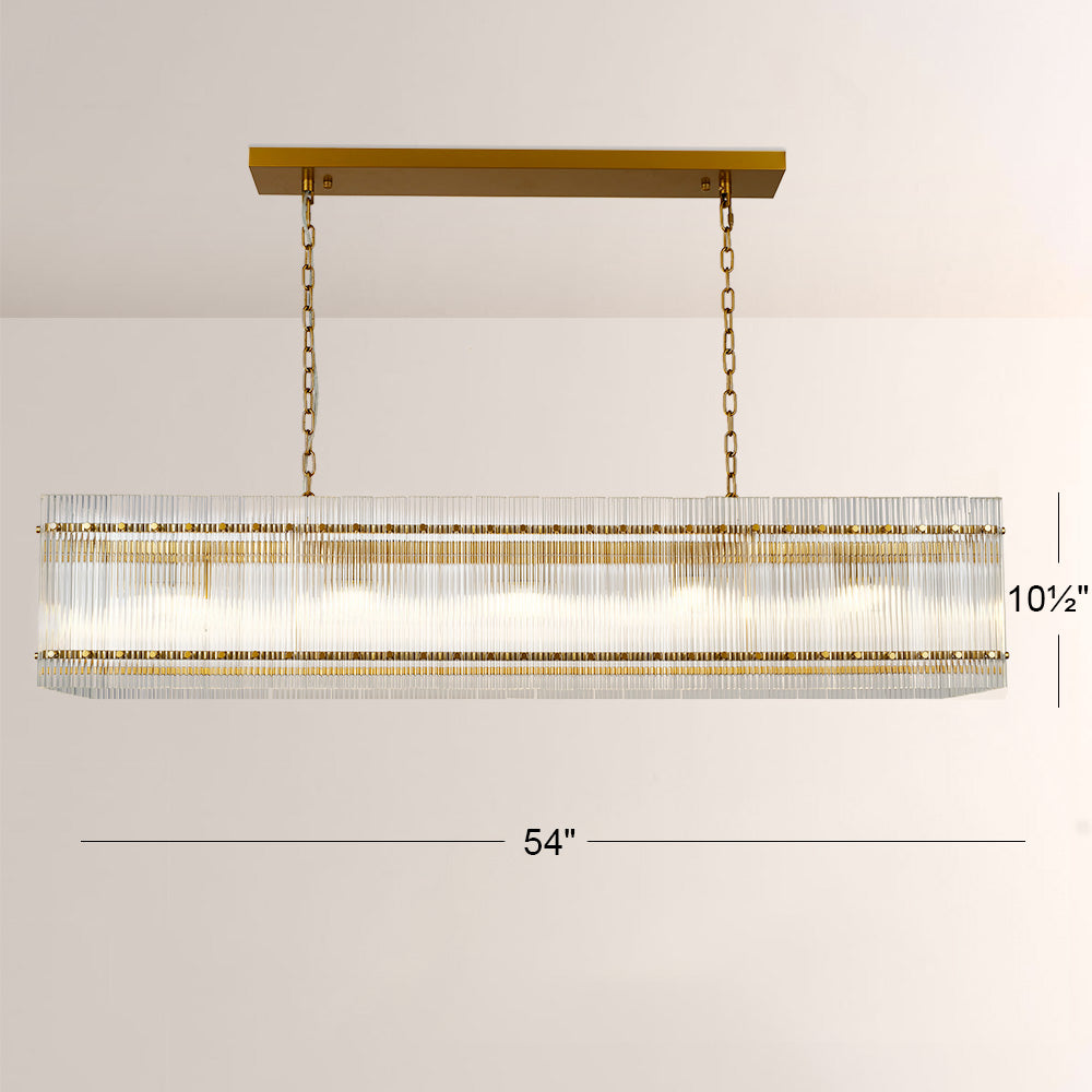 Fiona Rectangular Chandelier 54"