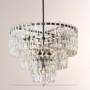 Ikun 3-Tier Round Chandelier 36"