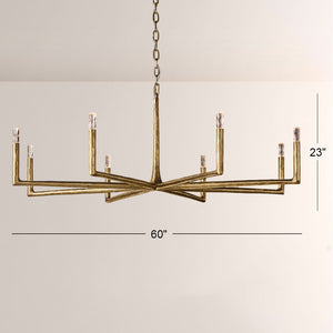 Logan Forged Round Chandelier 60"