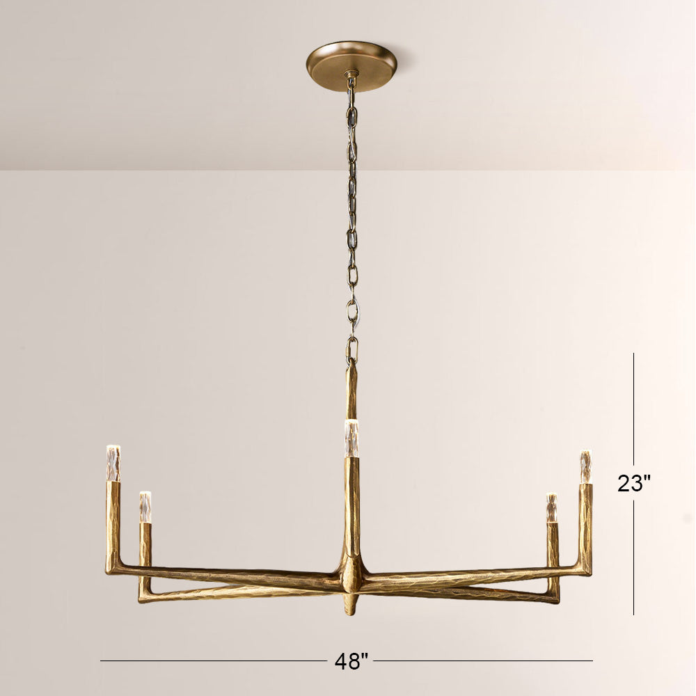 Logan Forged Round Chandelier 48"