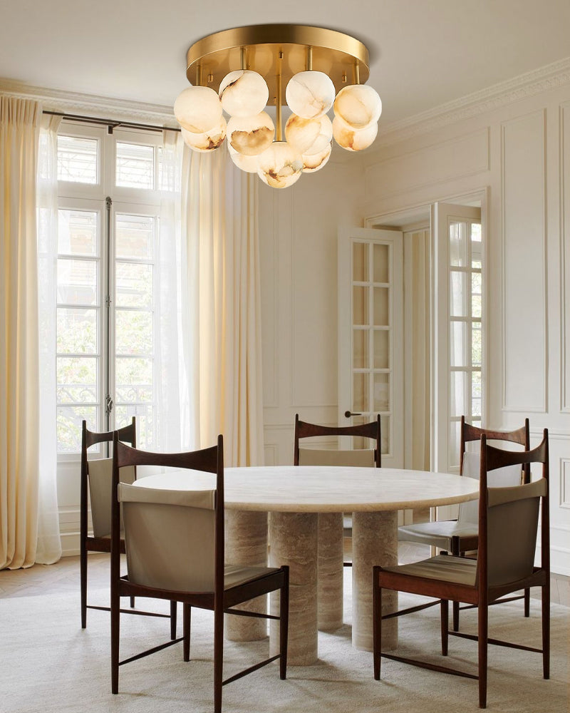 Alabaster Semi Flush Mount
