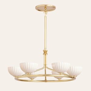 Enzo 36" Glass Round Chandelier