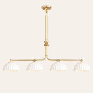 Enzo 42" Glass Linear Chandelier