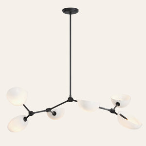 Argus Glass Chandelier 45" Width