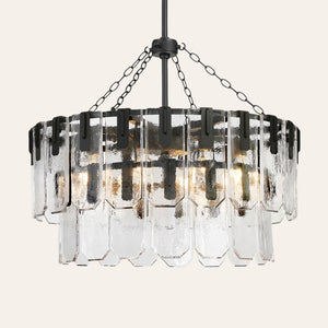 Nadia Glass Chandelier 30" 41"
