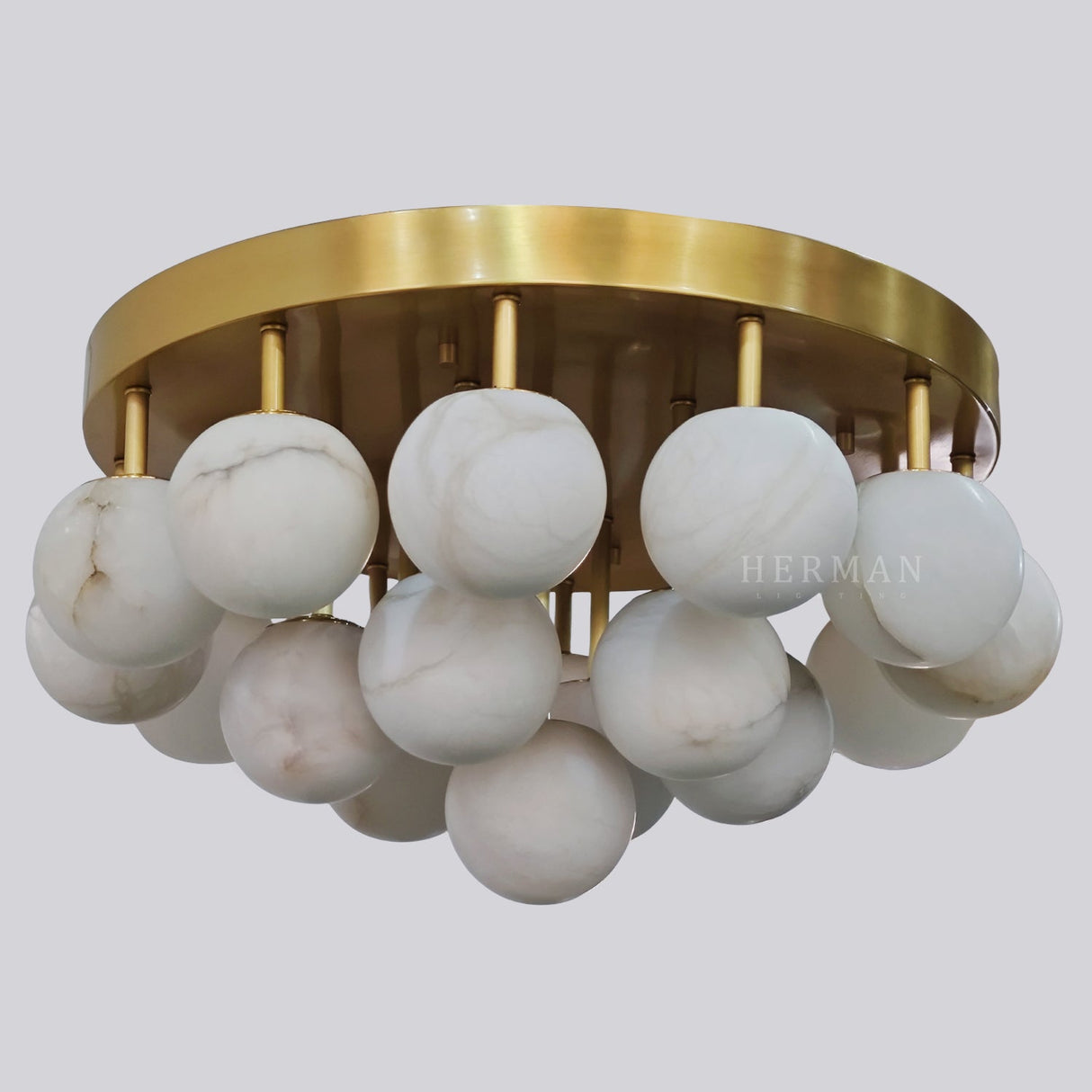 Alabaster Semi Flush Mount