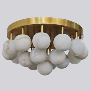Alabaster Semi Flush Mount