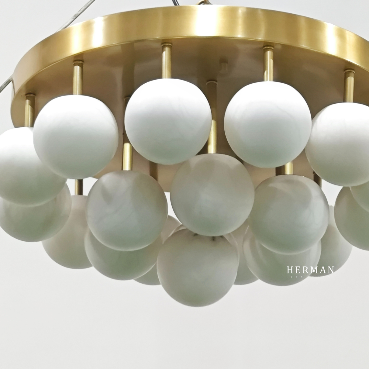 Alabaster Semi Flush Mount