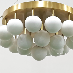 Alabaster Semi Flush Mount