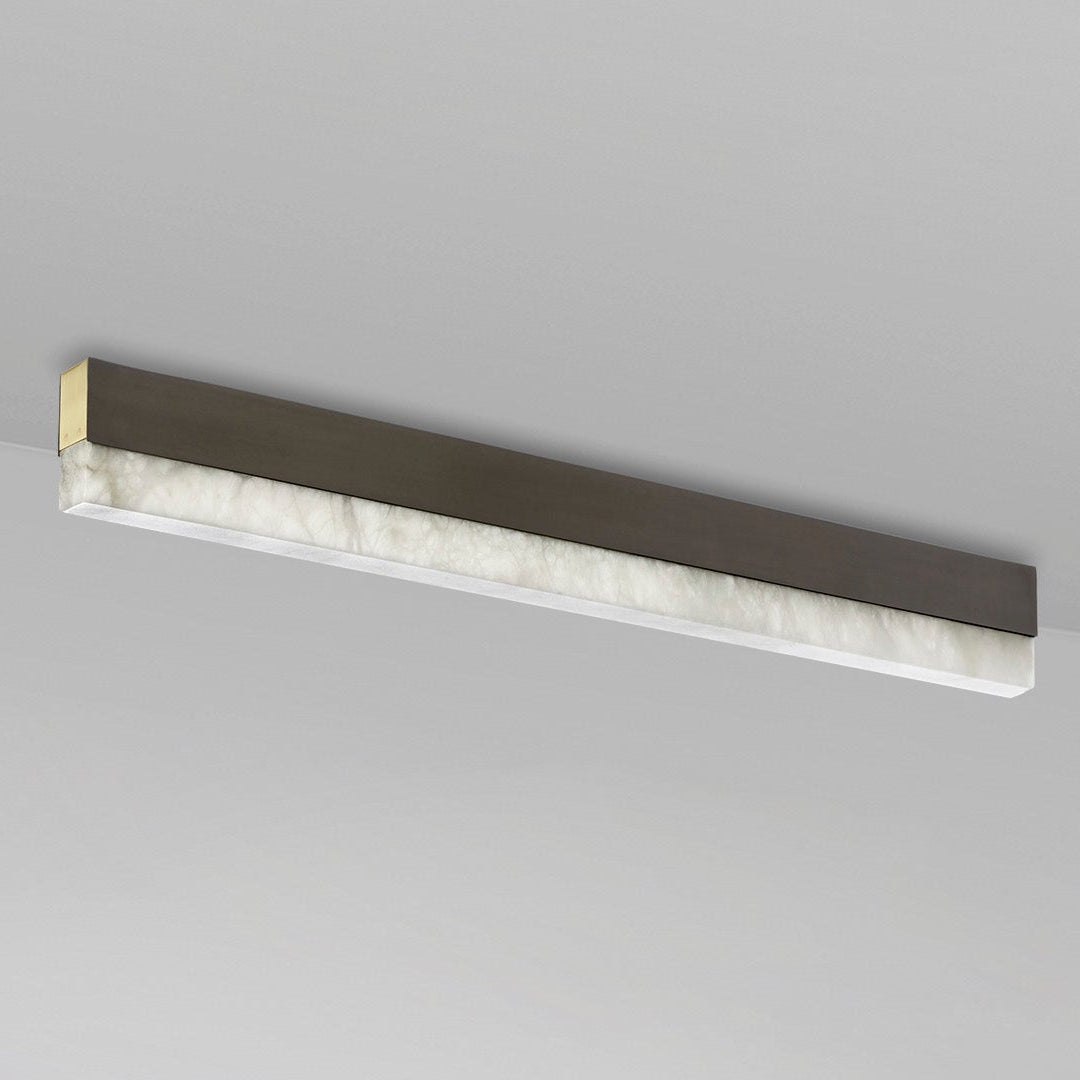 Artes Ceiling Mounted Alabaster Bathroom Light