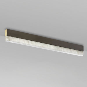 Artes Ceiling Mounted Alabaster Bathroom Light