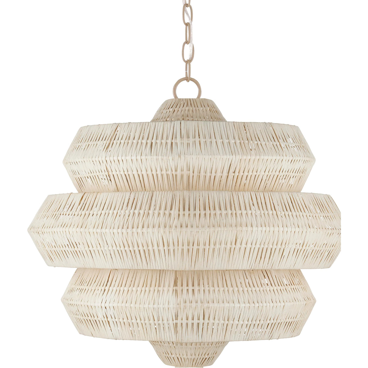 Antibes 3-Tiered Rattan Chandelier