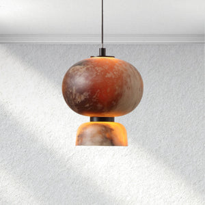 Halo Eterna Alabaster Pendant – Large Circle