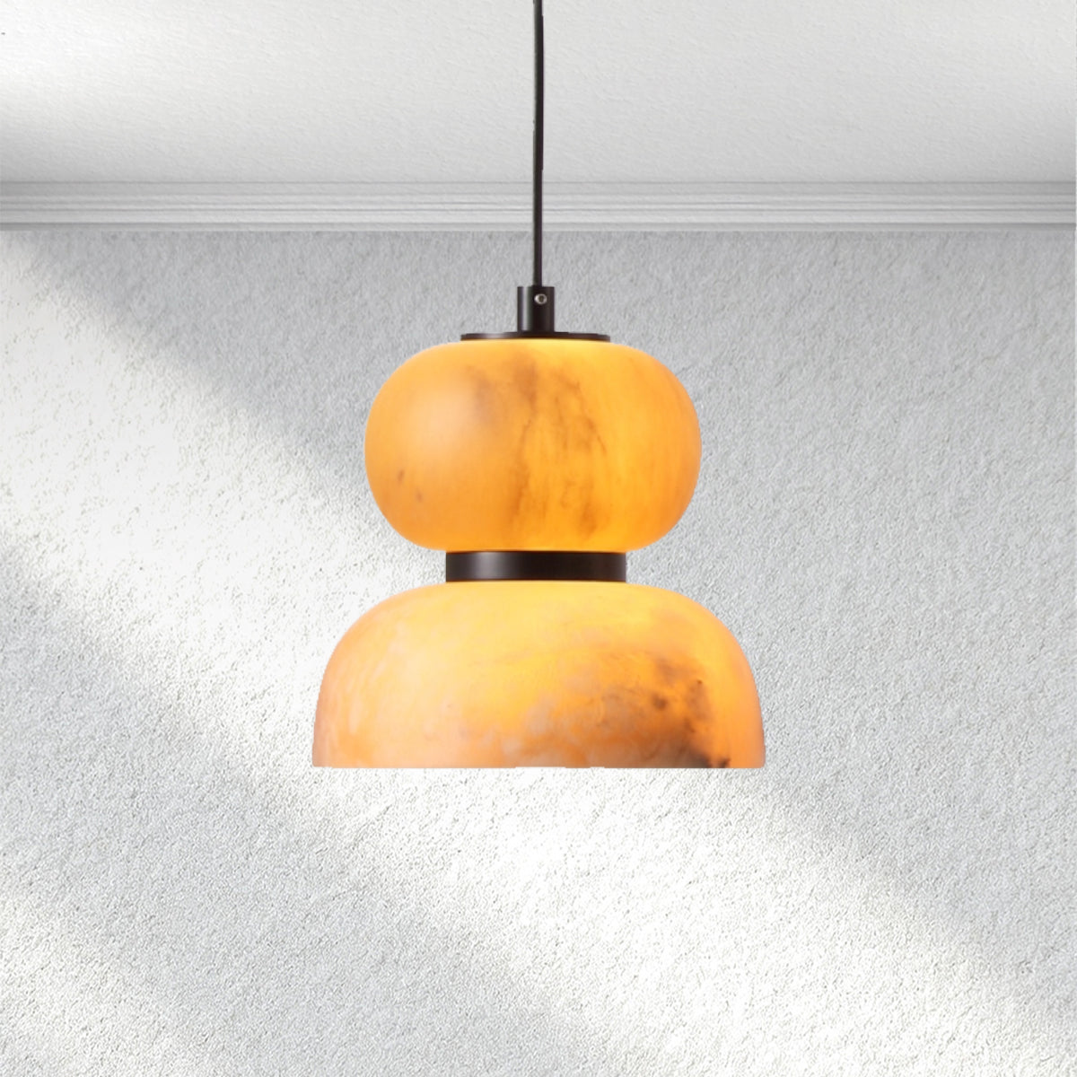 Halo Eterna Alabaster Pendant – Small Ring