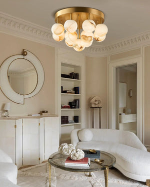 Alabaster Semi Flush Mount