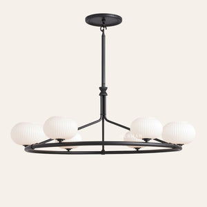 Enzo 48" Glass Round Chandelier