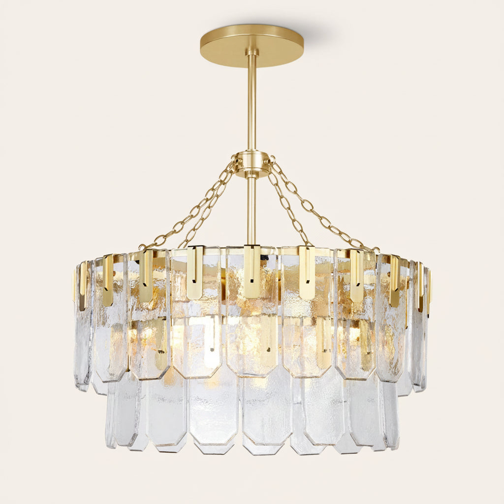 Nadia Glass Chandelier 30" 41"