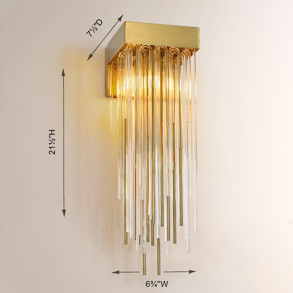 Fall Tube Sconce 22"H