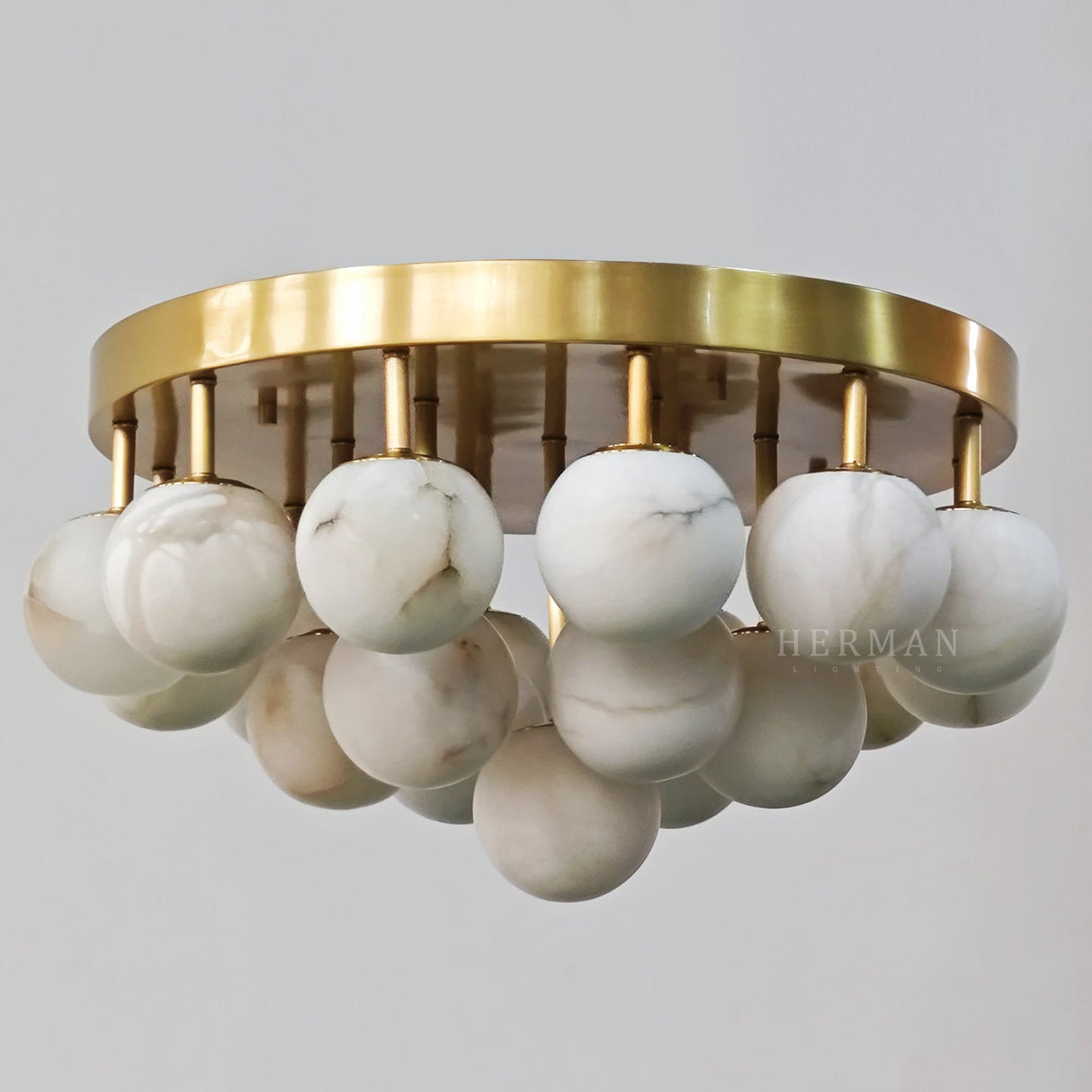 Alabaster Semi Flush Mount