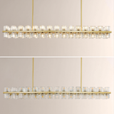 Tara Led Rectangular Chandelier 54"