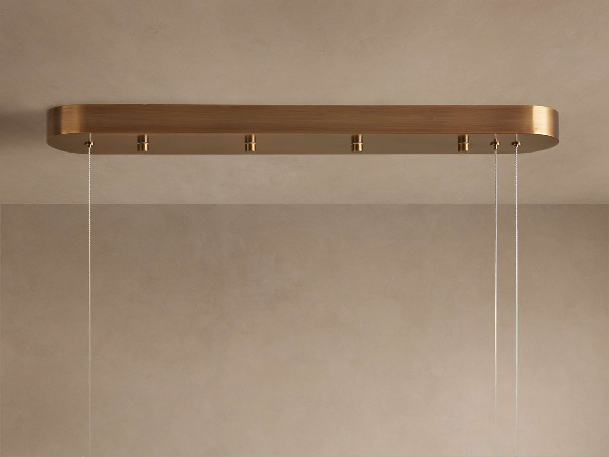 Halima Alabaster Linear Chandelier