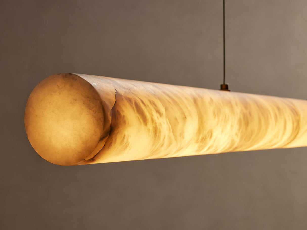 Halima Alabaster Linear Chandelier