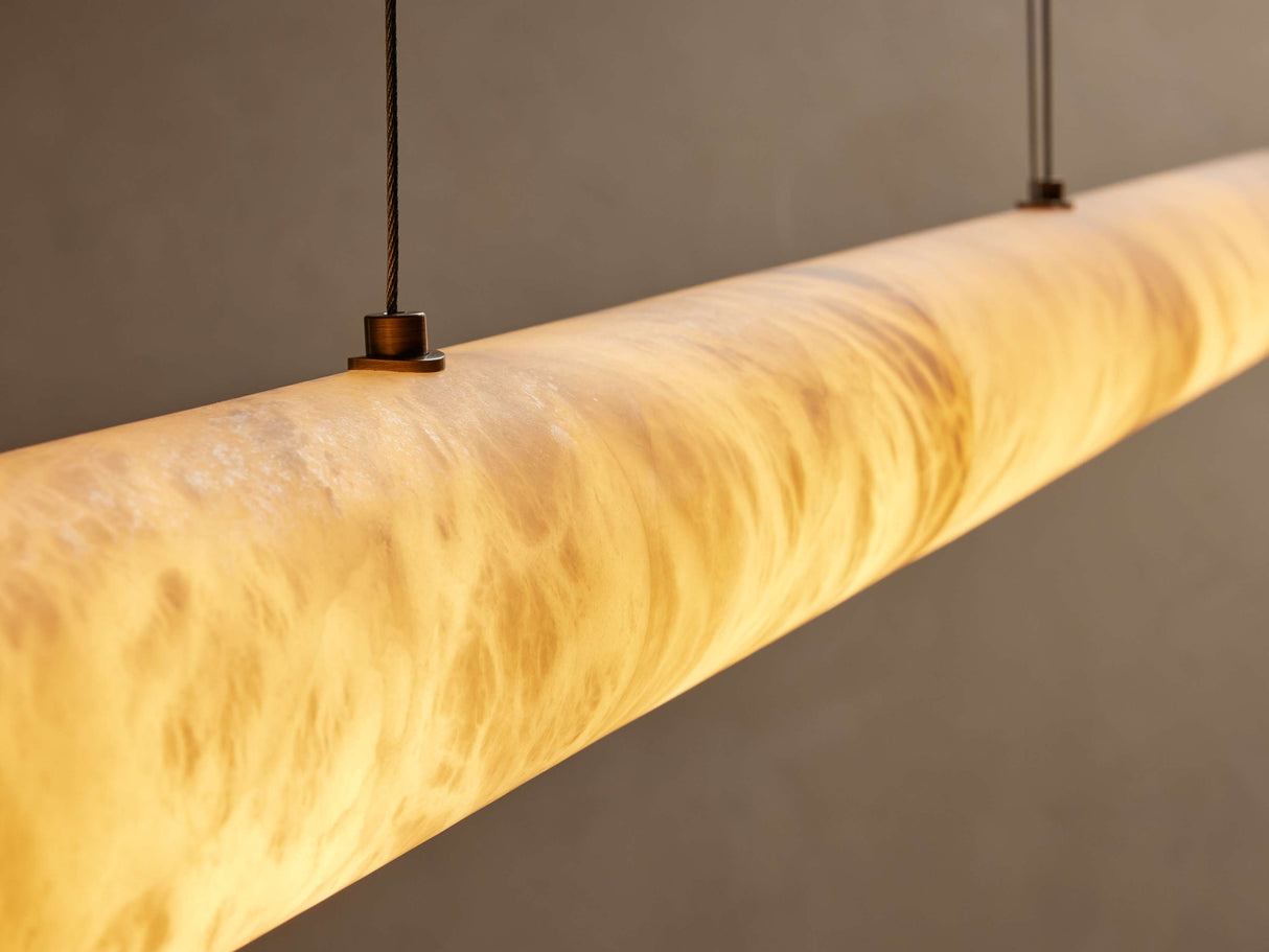 Halima Alabaster Linear Chandelier