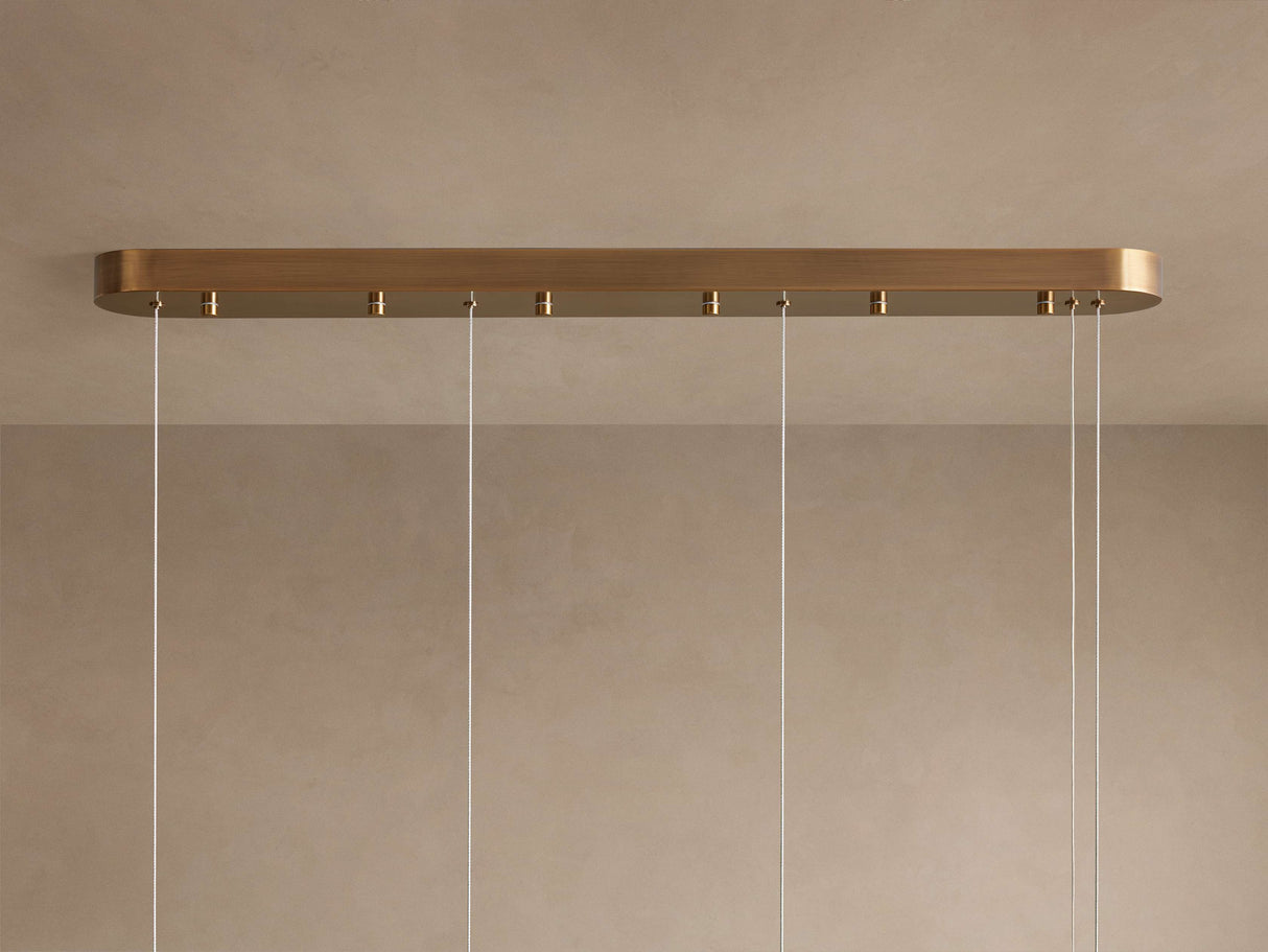 Halima Alabaster Linear Chandelier