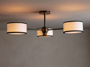 Daphne Fabric Flush Mount