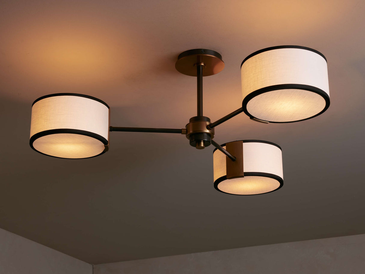 Daphne Fabric Flush Mount