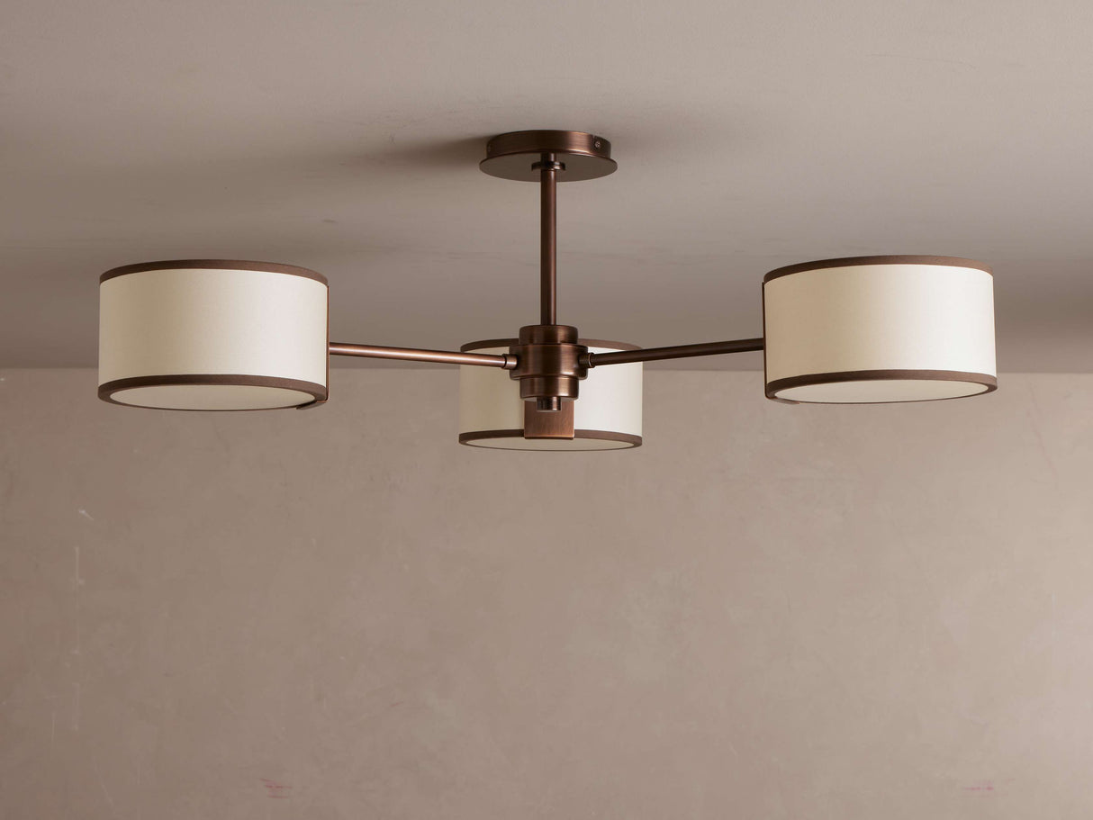 Daphne Fabric Flush Mount