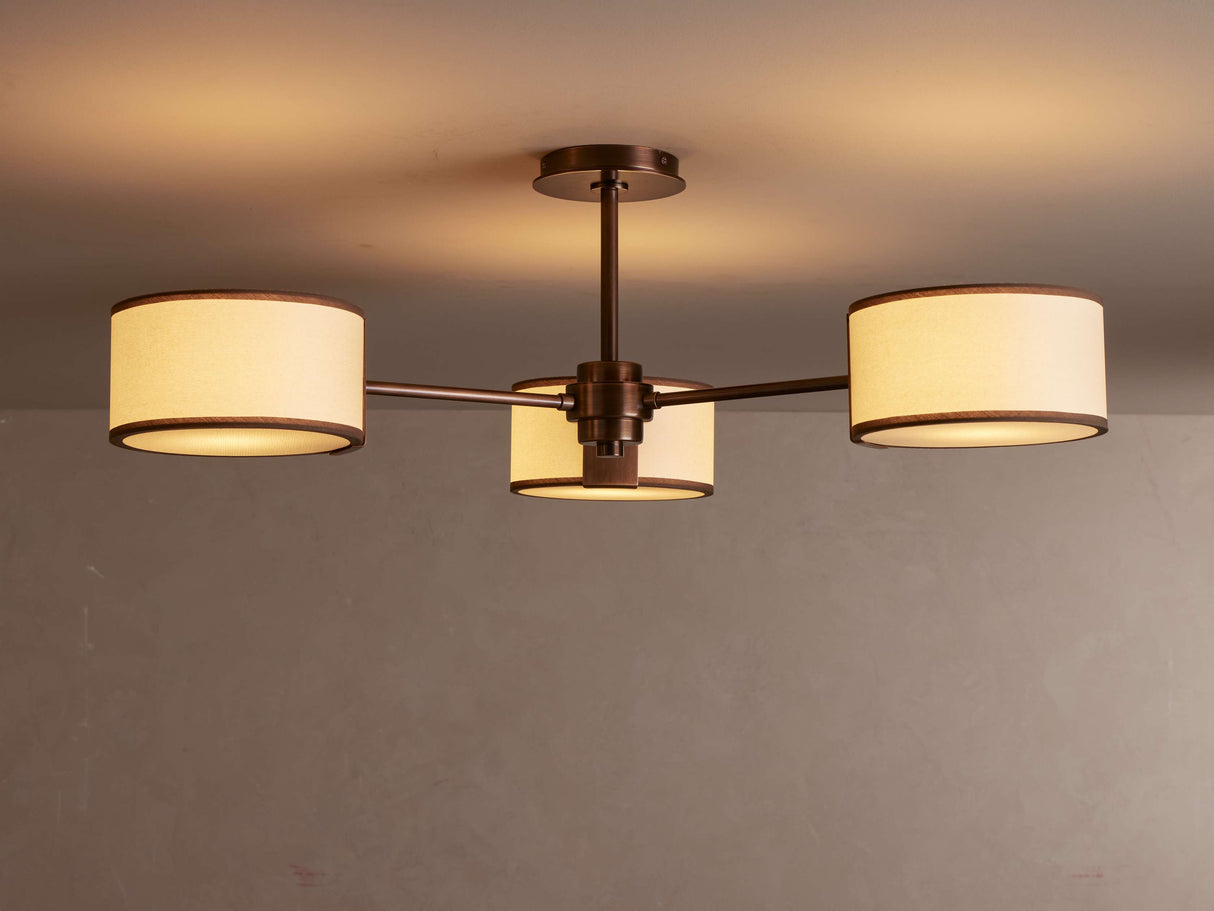 Daphne Fabric Flush Mount