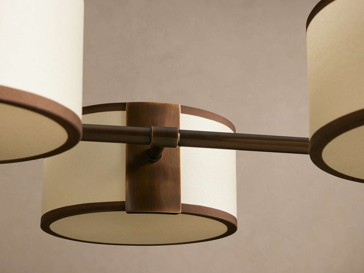 Daphne Fabric Linear Chandelier